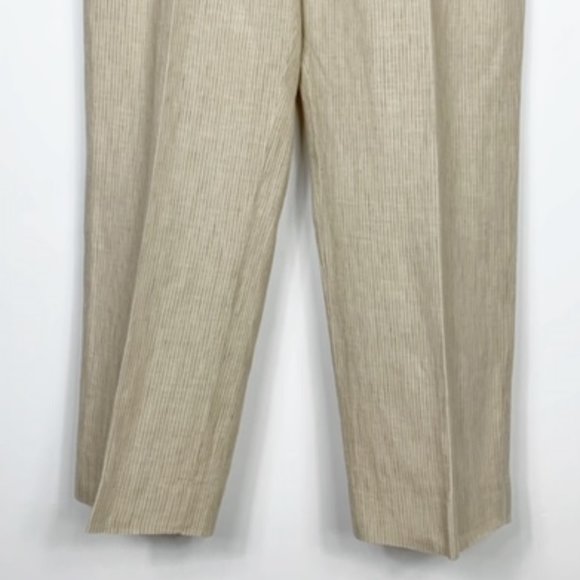 Michael Kors 100% Linen Stripe Pants 36x30 - Picture 4 of 9
